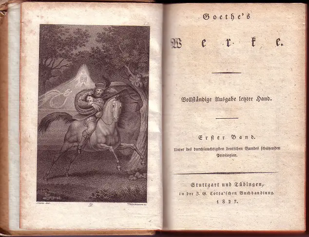 Die Ausgabe letzter Hand vom Gesamtwerk Goethes