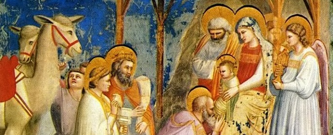Die Anbetung der Heiligen Drei Könige von Giotto kann als Beispiel für die Malerei im Duecento gelten
