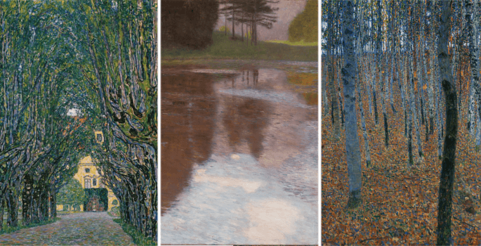 Werke von Gustav Klimt aus der Epoche des Jugendstils